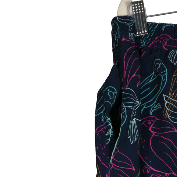 Bonobos Swim Trunks Men Large Blue Pull On Birds Tropical Pockets Board Shorts - Picture 6 of 9